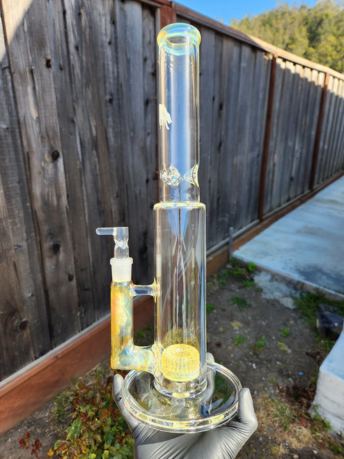 KUSH SCIENTIFIC - Type2 Gridded Puckline Tube w/ 18mm Joint & Slide - Fumed #1