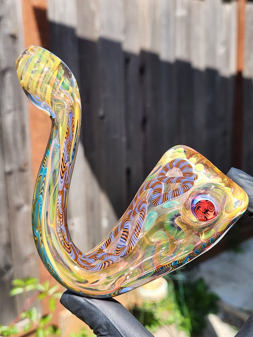 MICHAEL CROUCH - Fully Worked Inside Out Dry Sherlock Pipe - #8
