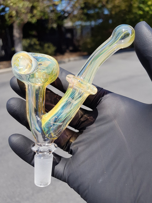 THE BEARDED MENACE - Fume Sherlock Slide w/ 4-Hole Bowl & 14mm Joint - #6