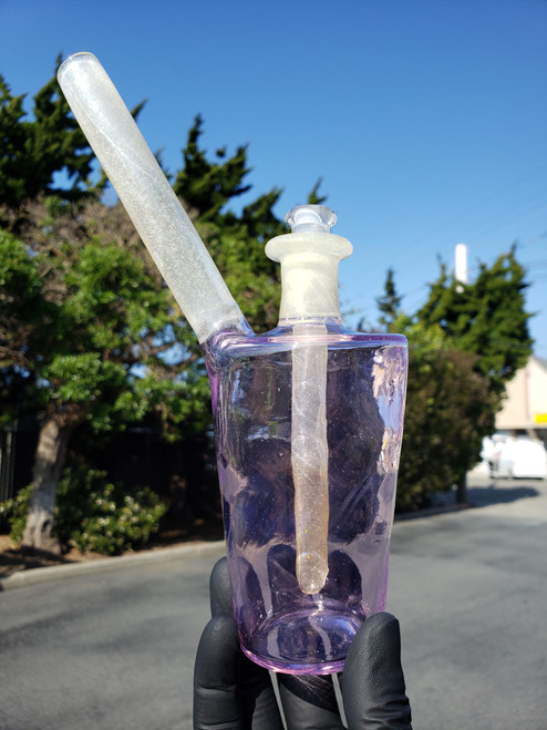 HULA - Heady Cup Dab Rig - Rose Water / Crushed Opal