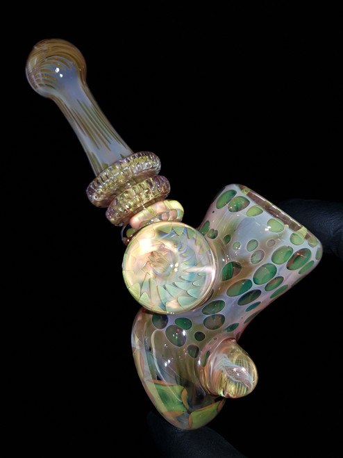 ECALSART - Heady Fume Pattern Glass Hammer Pipe - #4