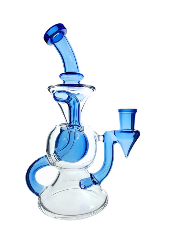 Double Uptake Ball Klein Recycler w/ Quartz Banger (Pick a Color)