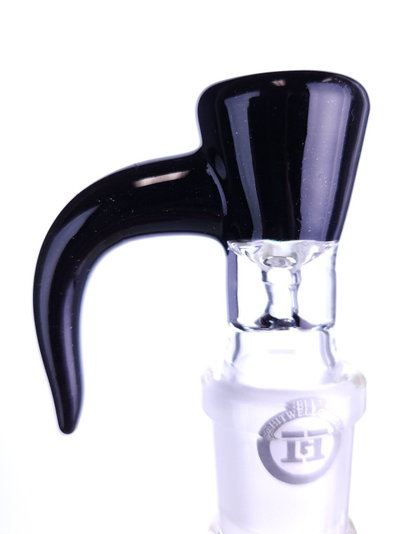 HITWELL - Color Martini Slide w/ Horn Handle & 18mm Joint - Galaxy Sparkle Black