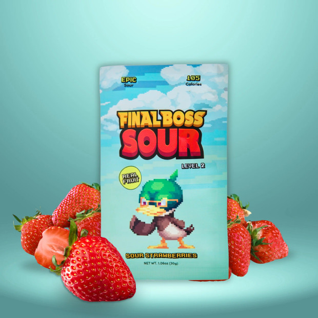 FINAL BOSS SOUR - Sour Strawberries (Level 2)