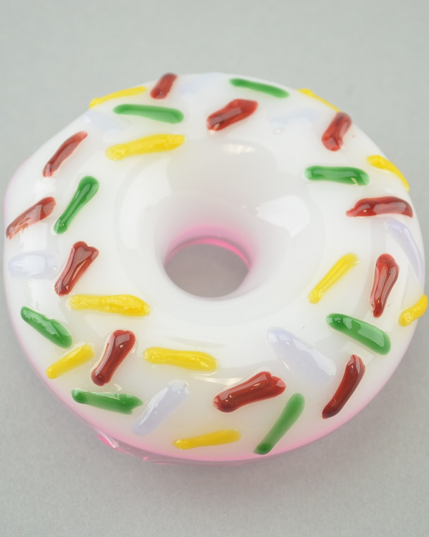 CRUSH Glass "Taco" Pipe w/ Single Hole Push Bowl & Carb 1 The