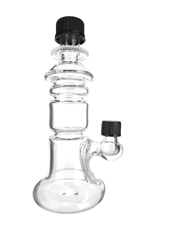 MOOCAH x NAMELESS GLASS  - Travel Bottle Rig w/ 10mm Joint & Screw-On Caps