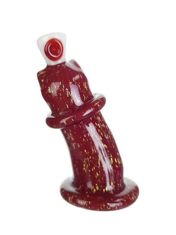 GLASSHOLE - Spray Paint Can Pendant - Red / Gold Dichro