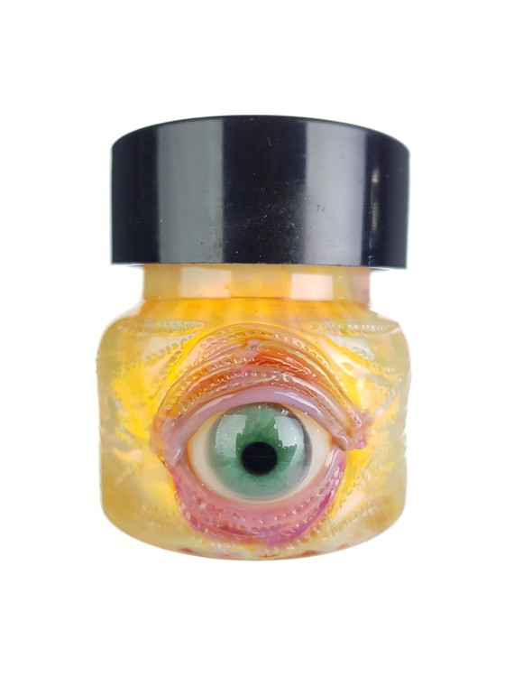 BARD - Glass "Eyeball" Mini Jar w/ Screw-On Top - #3