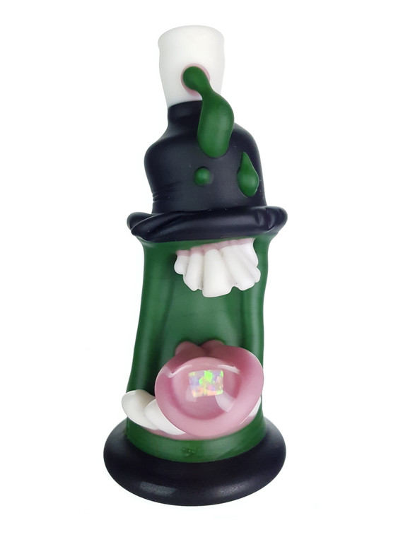 GLASSHOLE - Spray Paint Can Dab Rig w/ 10mm Female Joint - Matte Black / Green