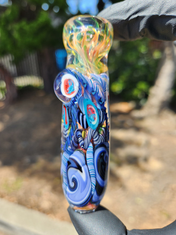 MICHAEL CROUCH - Full Chaos Heady Chillum Pipe - #6