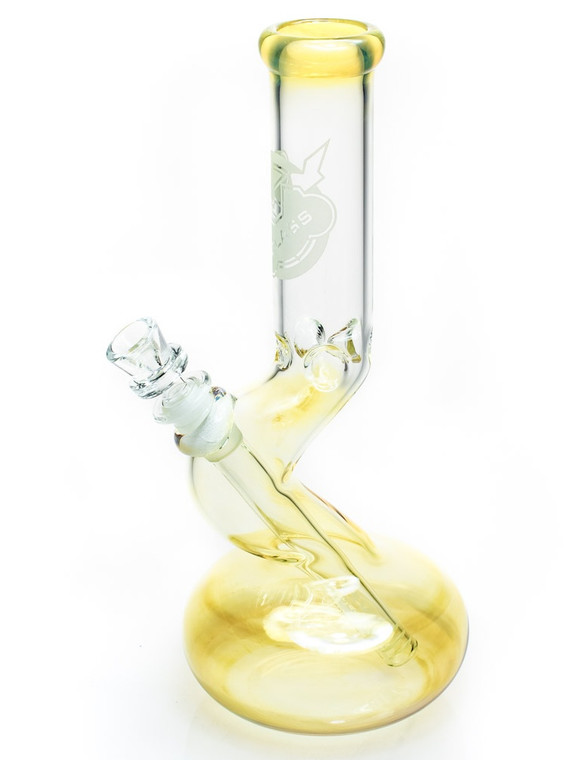 HVY GLASS  - Mini Bent Bubble Bong (Clear or Fume)