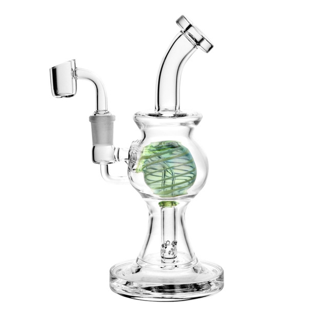 PULSAR Spiral Ball Rig w/ 14mm Female Joint & Quartz Nail (Pick a
