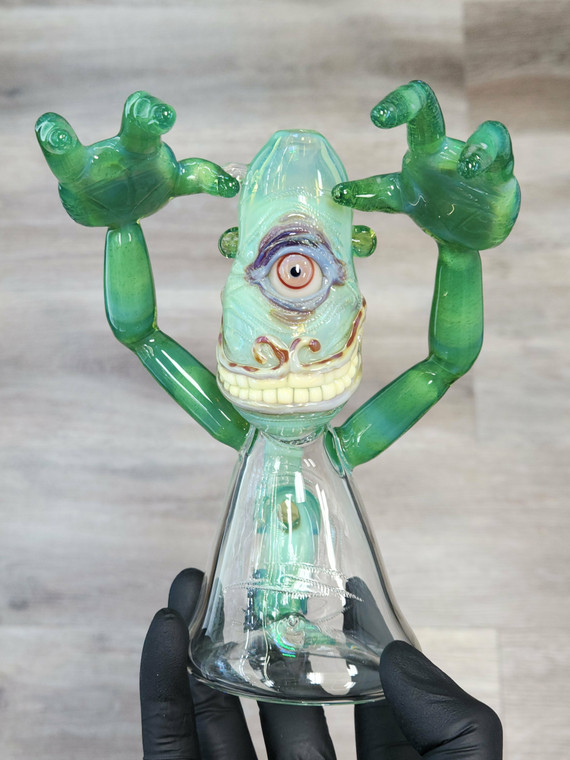 BARD "Boo Smile Cyclops" Dab Rig w/ 14mm Female Joint 4 The Dab Lab