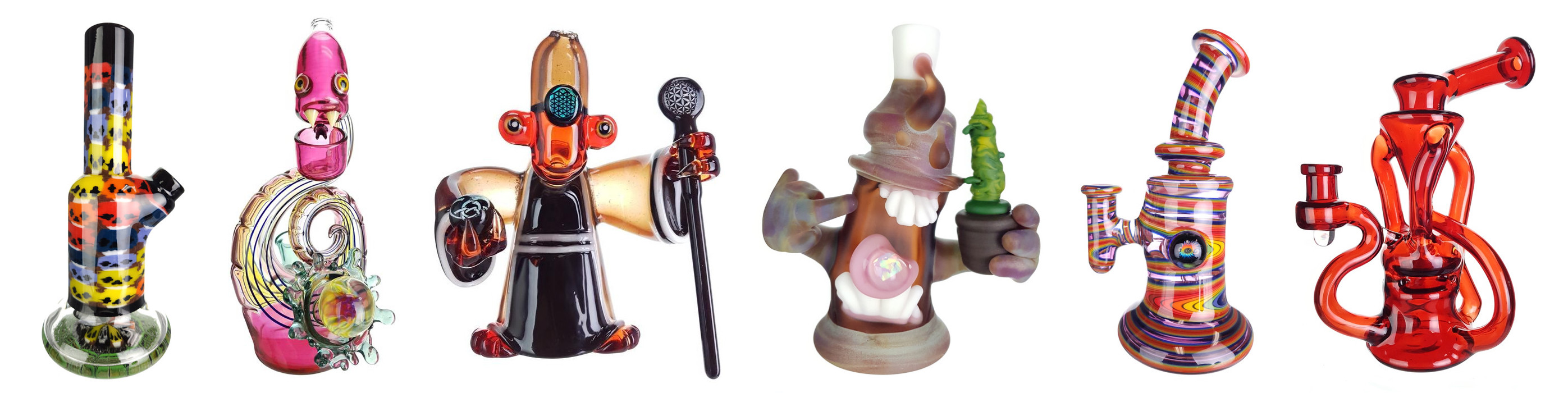 4-Hole Wood Bong Bowl Holders by RooR Glass - Aqua Lab Technologies