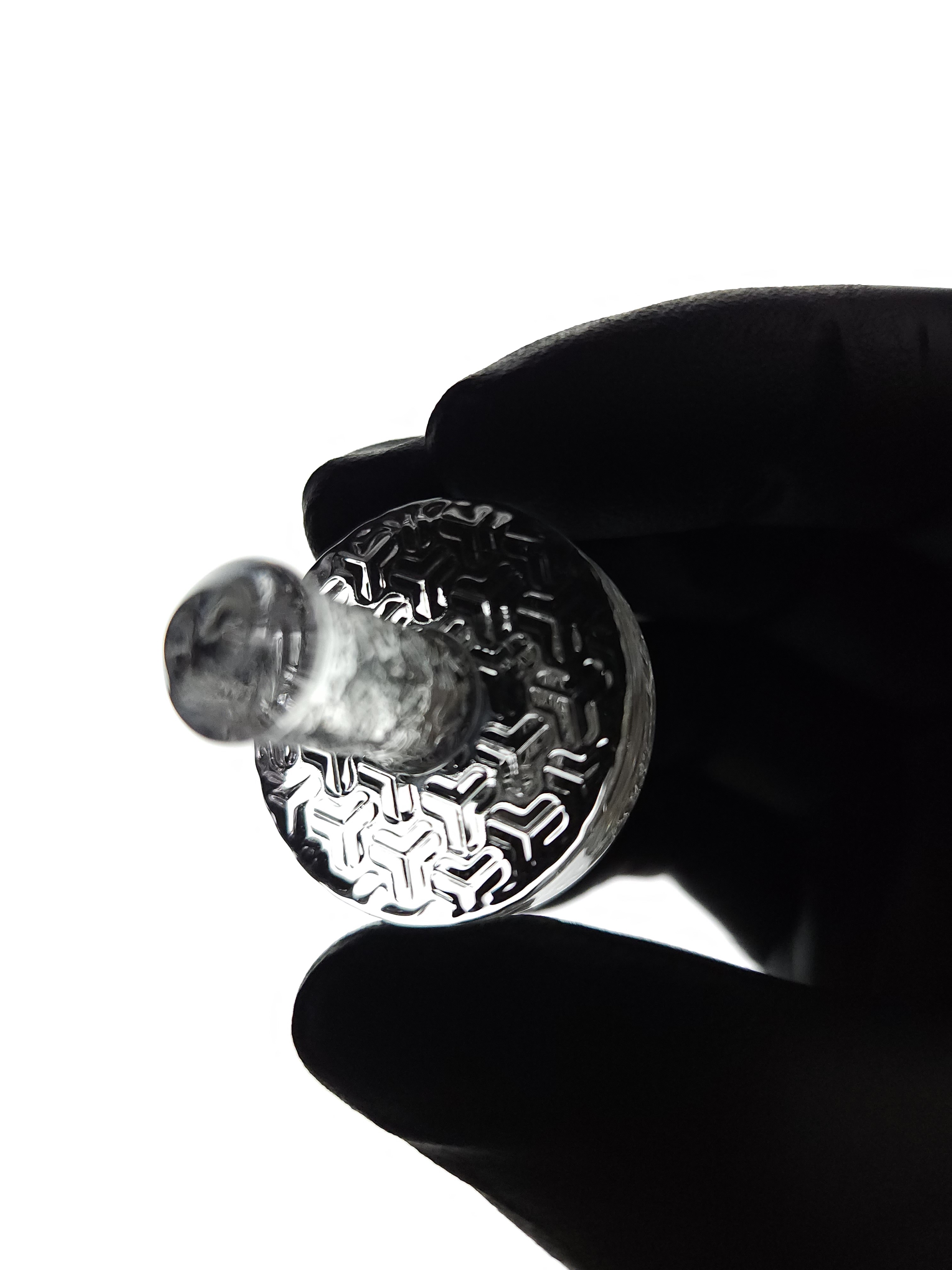 QUARTZ TECH Etched Carb Cap Top (for Terp Slurper / Blender / Auto