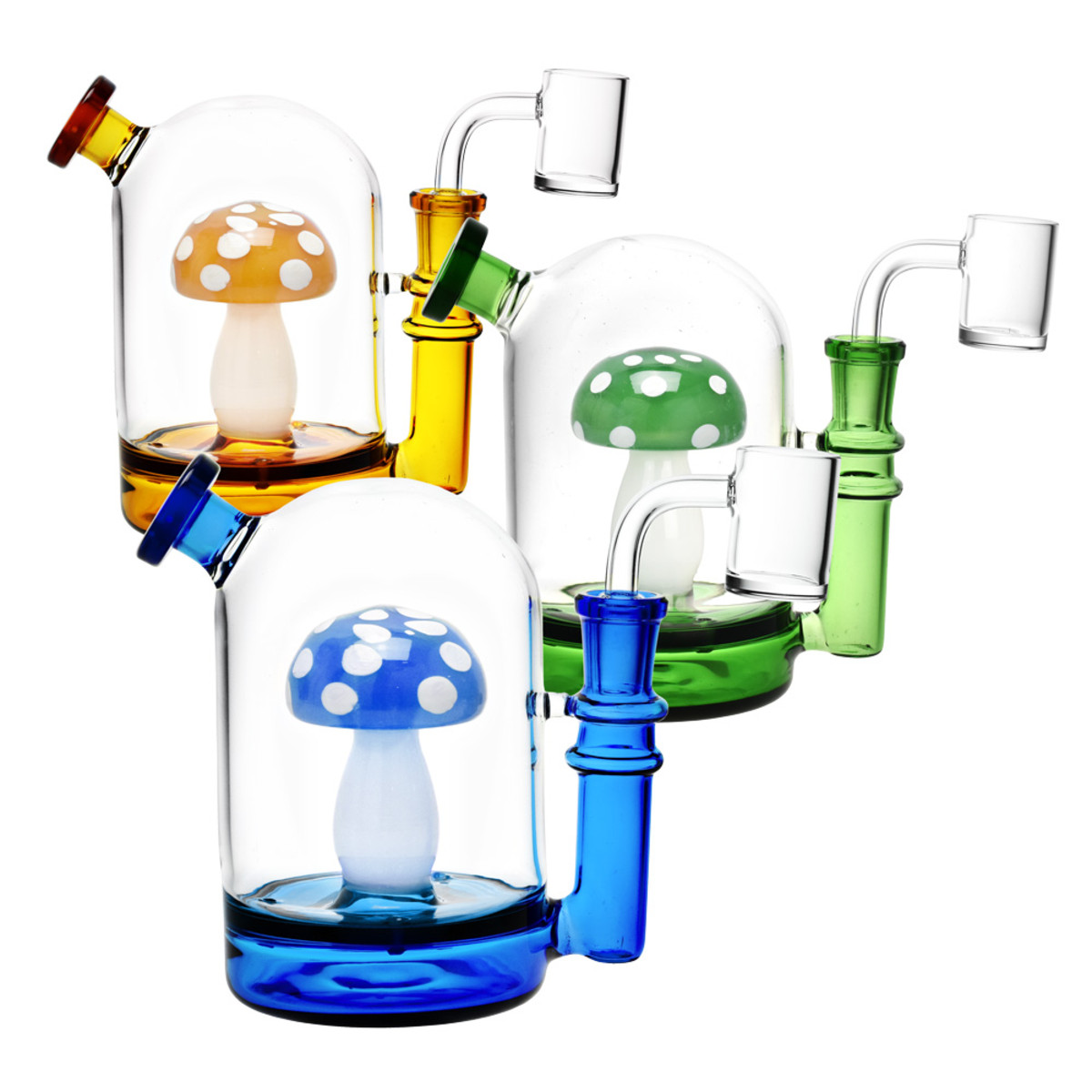 PULSAR Mushroom Capsule Dab Rig w/ 14mm Female Joint & Quartz Nail