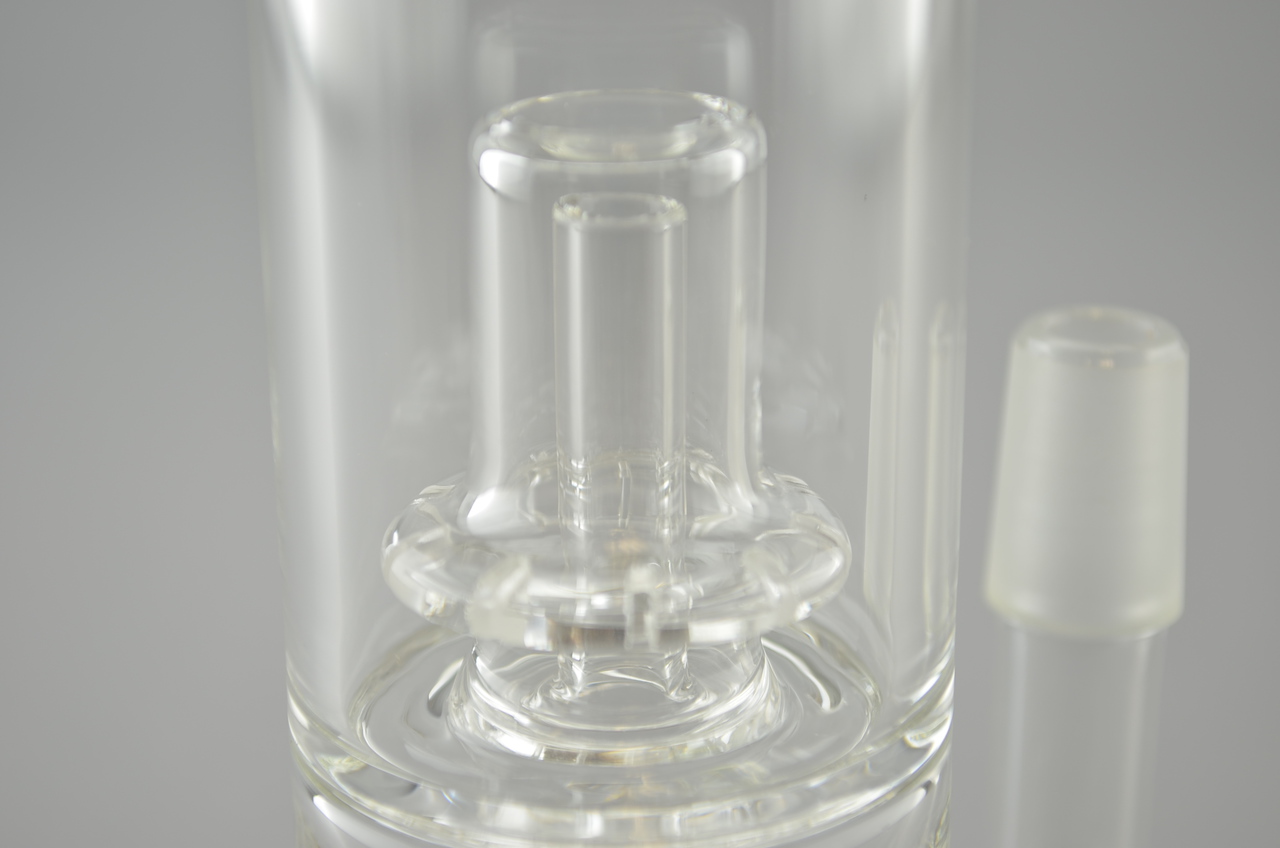 GRAV LABS Mini Double Percolator Dab Rig w/ 14mm Domeless Quartz Nail (Pick Your Color) The