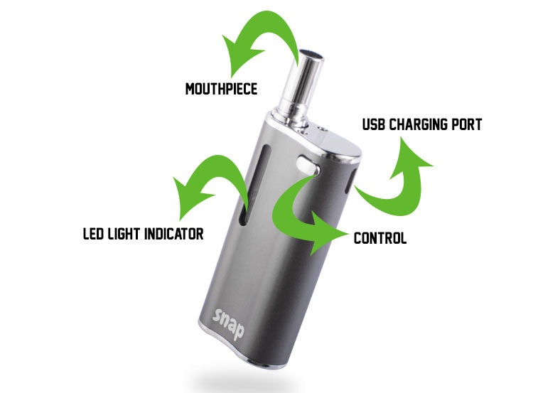 EXXUS Snap Vaporizer for PreFilled Cartridges The Dab Lab