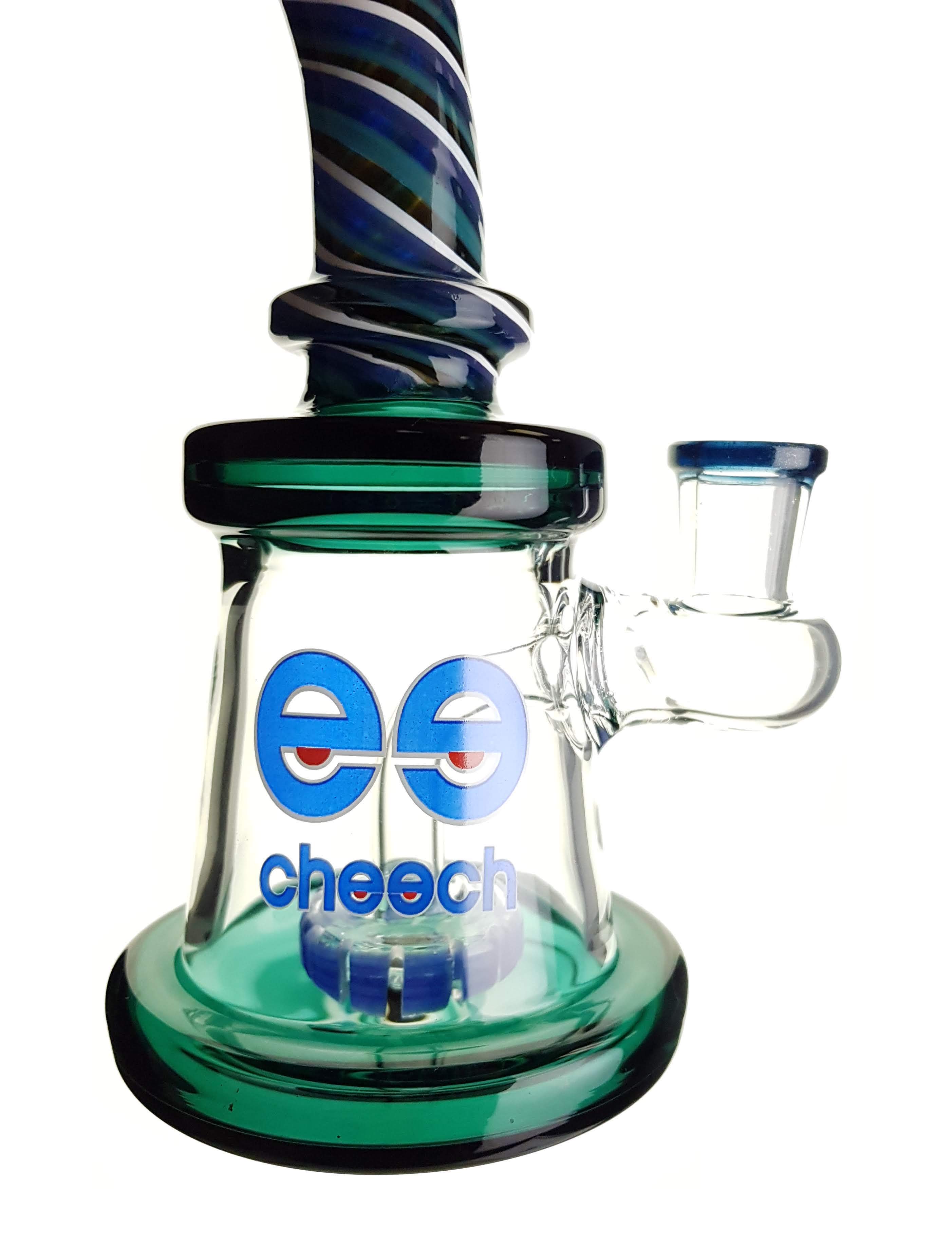 CHEECH Spiral Dab Rig w/ 14mm Female Joint & Slide Blue The Dab Lab