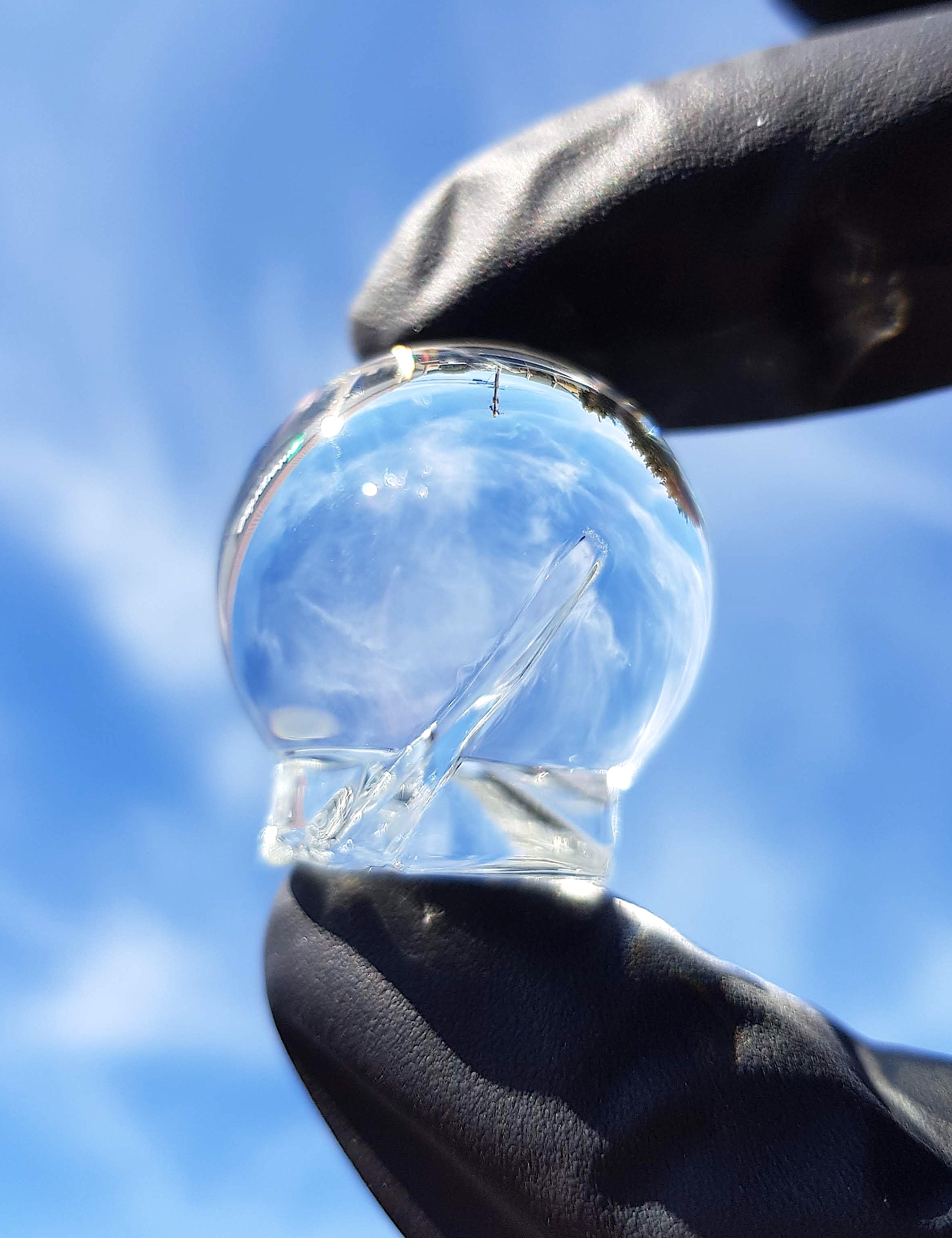 Onetrickpony Glass Marble Spinner Carb Cap Clear The Dab Lab