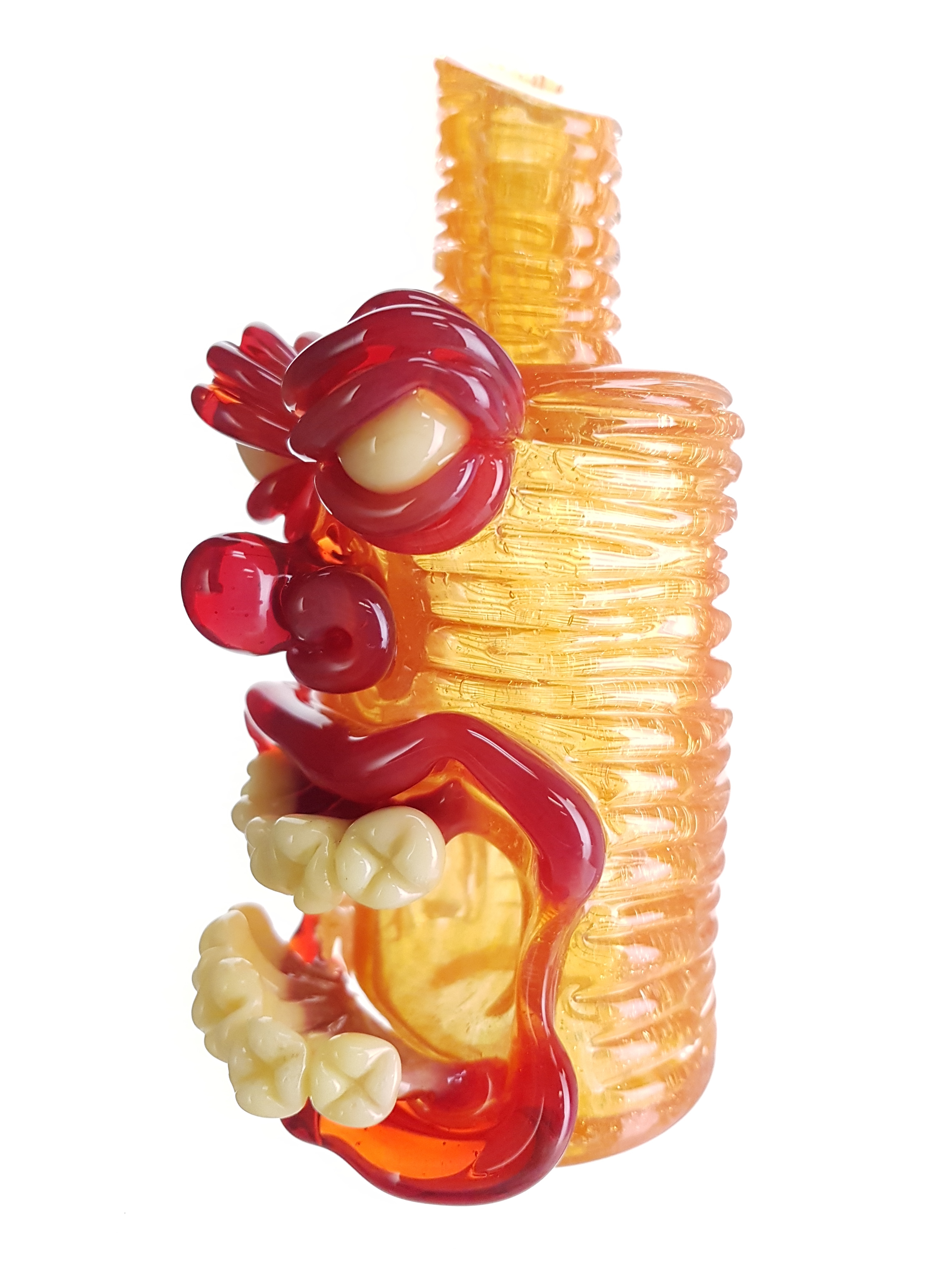 FROSTYS FRESH GLASS Full Face Dab Rig w/ 14mm Female Joint & Dichro