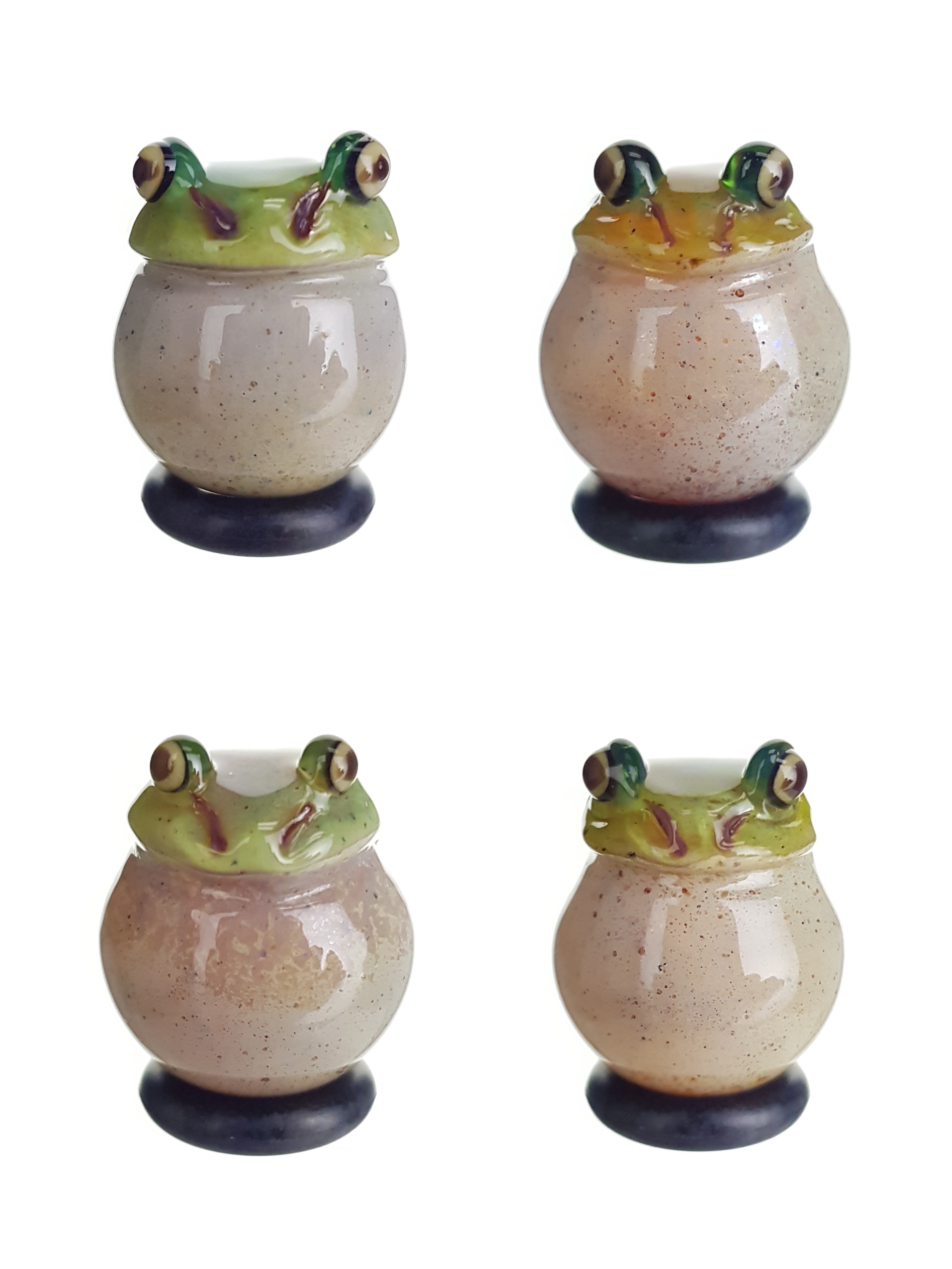 AQUARIUST Fortune Frog Glass Terp Slurper Marble (Pick One) The Dab Lab