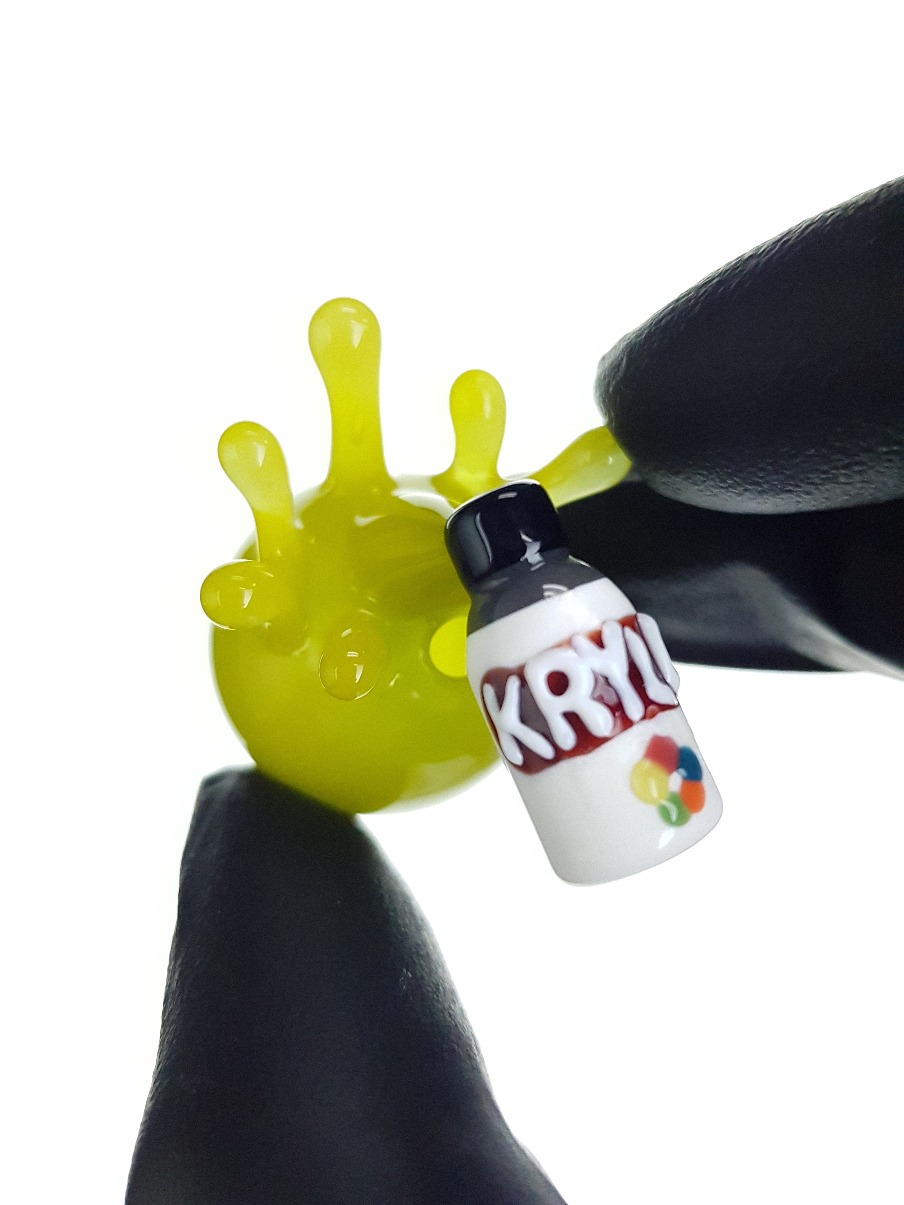 HERETIC Krylon Spray Paint Bubble Carb Cap Green The Dab Lab
