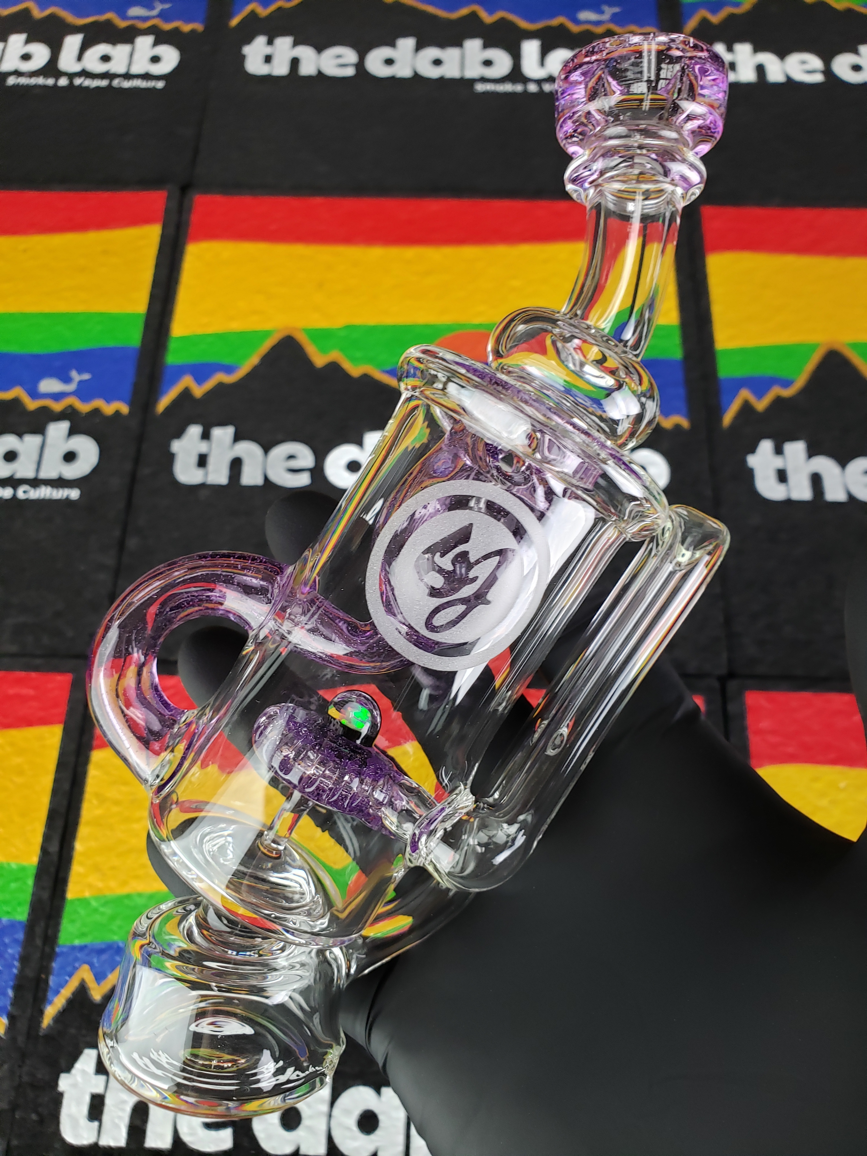 Monark Puffco Peak Colored Klein Recycler Attachment - The Pipe King