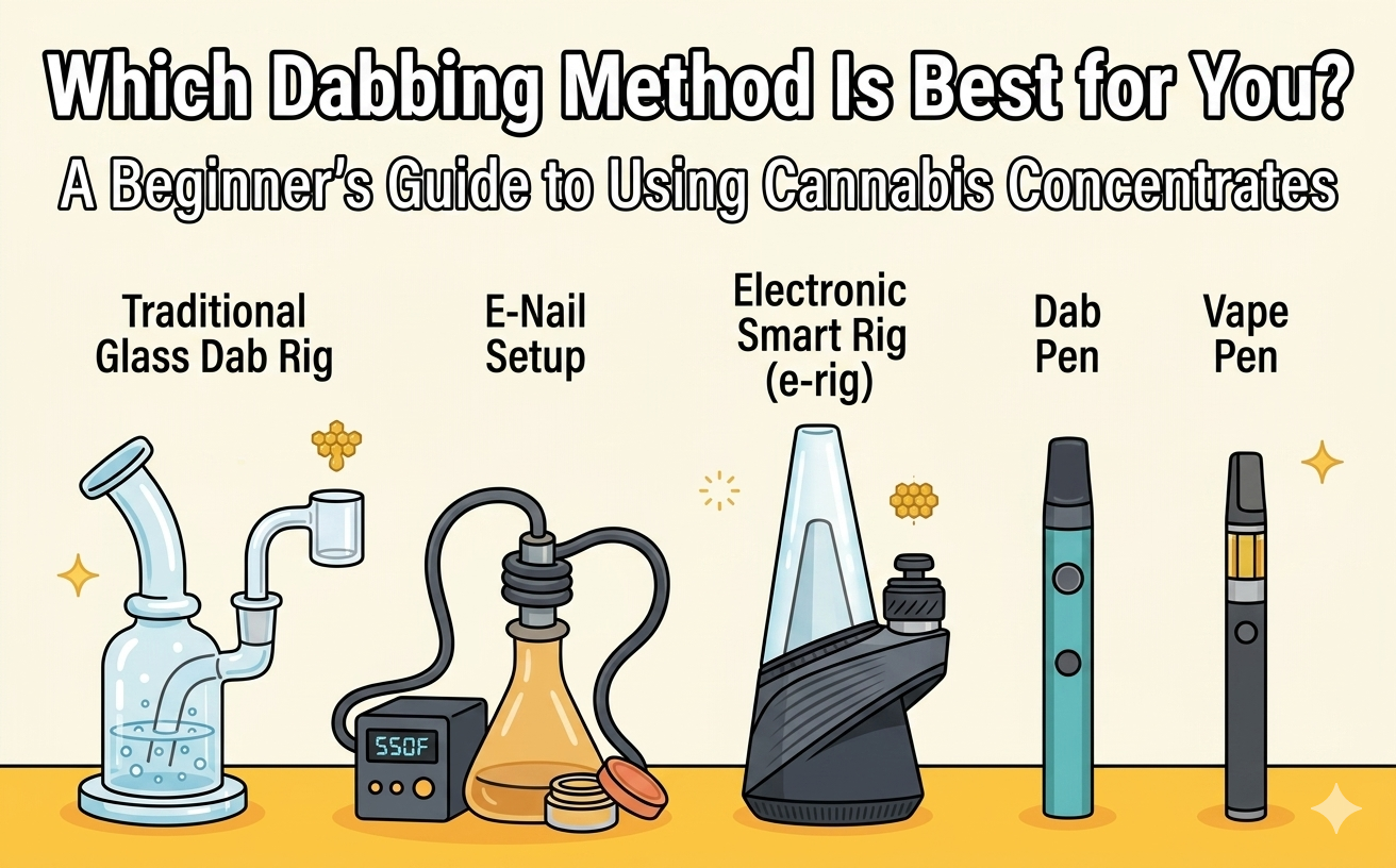 Which Dabbing Method Is Best for You? A Beginner's Guide to Using Cannabis Concentrates