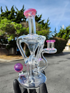 LOGI GLASS - Triple Up Double Down Recycler w/ 10mm Female