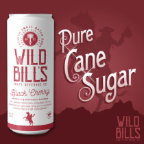 WILD BILL'S - Craft Sugar Cane Soda - Black Cherry