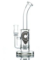 CUSTOM CREATIONS - Double Side Circ Perc w/ 18mm Female Joint & Slide - 50mm