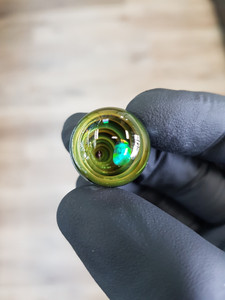 TERP SPHERE - Marble Spinner Carb Cap for Puffco Peak - Opal