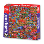Nifty Neon 1500 Piece Jigsaw Puzzle arrives in a packaging of the highest quality 100% recycled materials with 80-90% post consumer waste.
