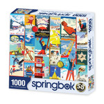 Nostalgic Winter Sports 1000 Piece Jigsaw Puzzle arrives in a packaging of the highest quality 100% recycled materials with 80-90% post consumer waste.