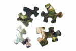 Unique interlocking puzzles pieces of Black Rider 500 Piece Jigsaw Puzzle for sale by Springbok Puzzles.