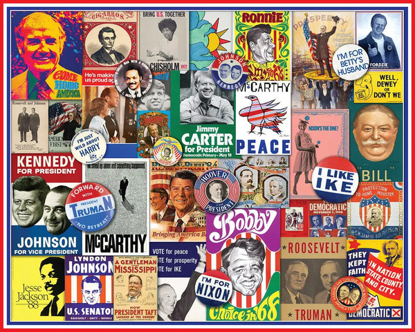 Poster Politics 1000 Piece Jigsaw Puzzle for sale by Springbok Puzzles