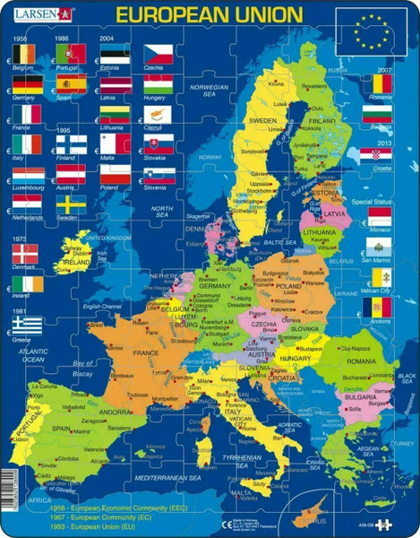 European Union 70 Piece Children's Educational Jigsaw Puzzle