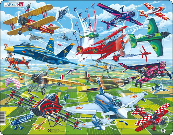 Airshow 64 Piece Children's Educational Jigsaw Puzzle