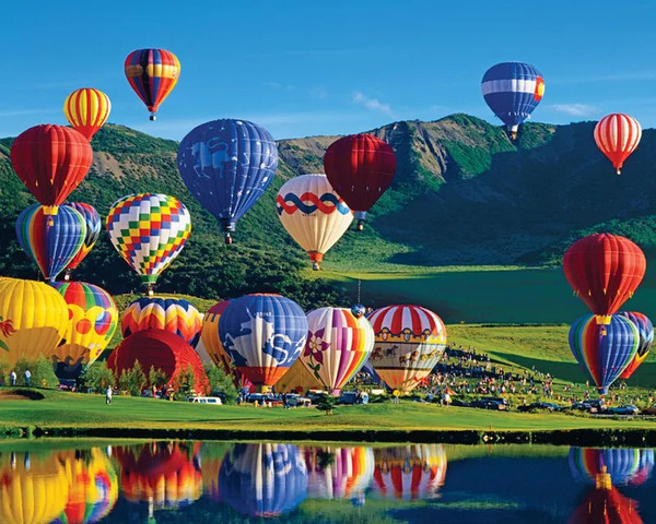 Balloon Bonanza 500 Piece Jigsaw Puzzle for sale by Springbok Puzzles