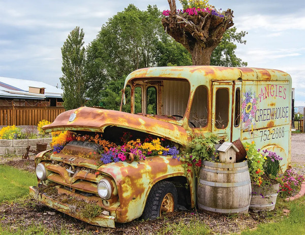 Flower Truck 500 Piece Jigsaw Puzzle for sale by Springbok Puzzles