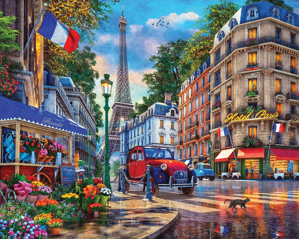 Paris Street Life 1000 Piece Jigsaw Puzzle for sale by Springbok Puzzles