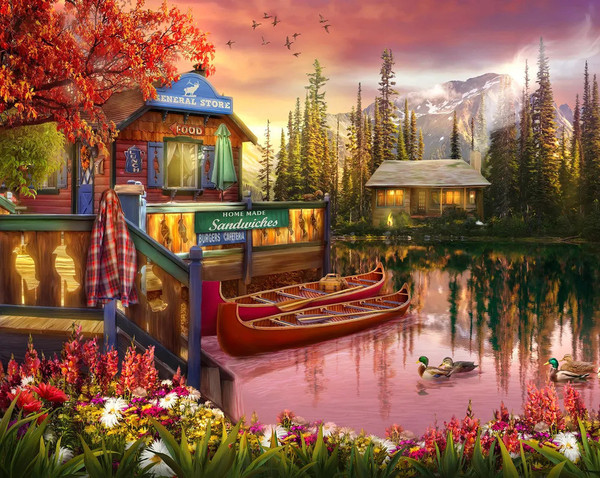 Lakeshore Serenity 1000 Piece Jigsaw Puzzles for sale by Springbok Puzzles