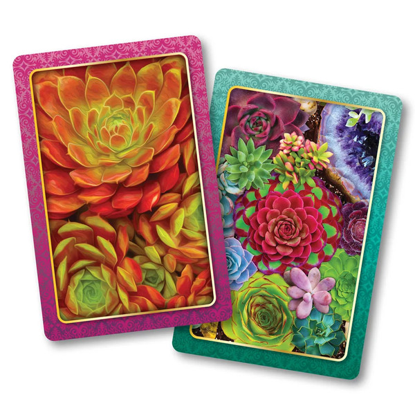 Succulent Plants Standard Index Playing Cards Set