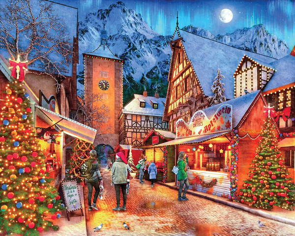 Holiday Village 1000 Piece Jigsaw Puzzle for sale by Springbok Puzzles