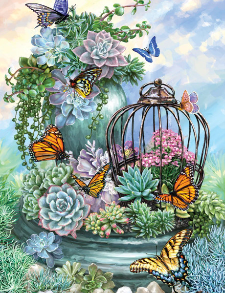 Butterfly Bliss 500 Piece Jigsaw Puzzle for sale by Springbok Puzzles