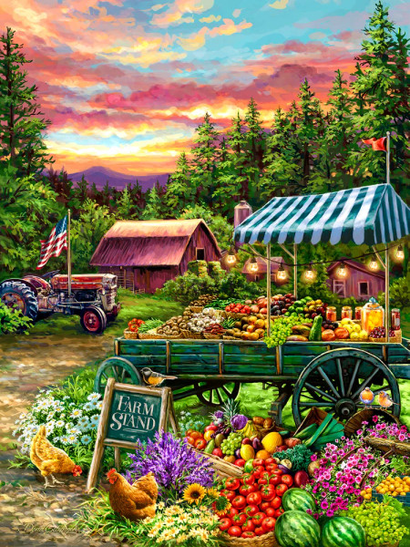 The Fruit Stand 60 Piece Jigsaw Puzzle for sale by Springbok Puzzles