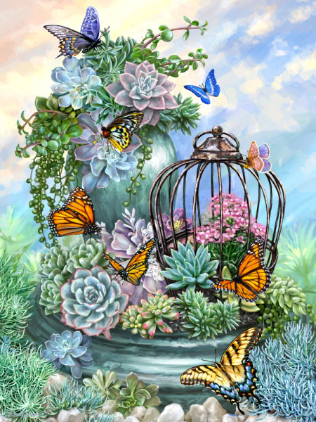 Butterfly Bliss 36 Piece Jigsaw Puzzle