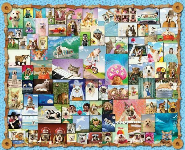 Animal Quackers 1000 Piece Jigsaw Puzzle for sale by Springbok Puzzles.