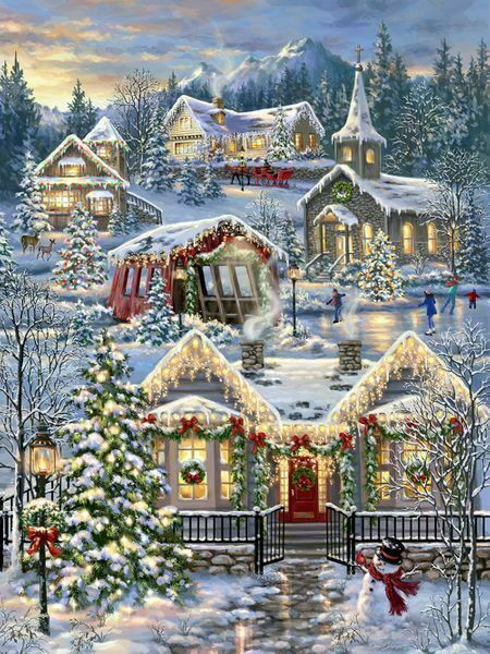 Christmas Village 1000 Piece Jigsaw Puzzle for sale by Springbok Puzzles